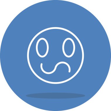 Çizgi film karalama simgesi web işareti, beyaz arkaplanda izole edilmiş emoji simgesi