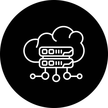 Bulut Sunucusu Stili Temiz Ürün Tasarımı Nesnesi