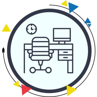 İşyeri Profesyonel Temiz Düz Grafik Özelliği