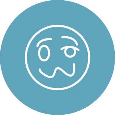 emoji simgesi, web kullanımı için basit tasarım vektör çizimi