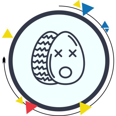 Baş döndürücü web simgesi vektör illüstrasyonu