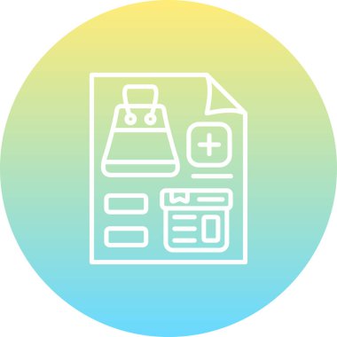 İstek Listesi web simgesi vektör illüstrasyonuna ekle