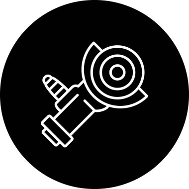 Öğütücü simgesi basit düz illüstrasyon