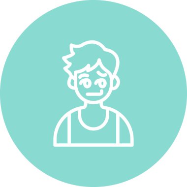 boy avatar icon, vector illustration simple design