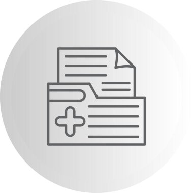 tıbbi ağ simgesi vektör illüstrasyonu