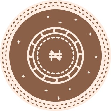 Naira madeni para simgesi, para birimi sembolü