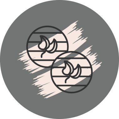 Organik Pamuk Pedleri Web ikon vektör çizimi