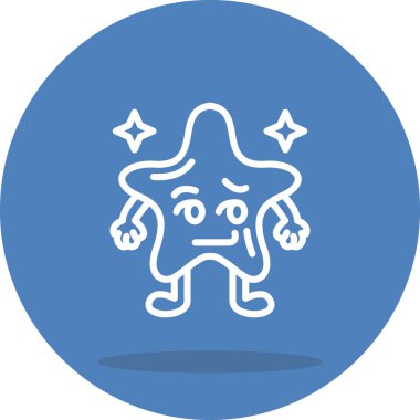 Smirk Yıldızı Yüksek Kaliteli Modern Vektör Elementi