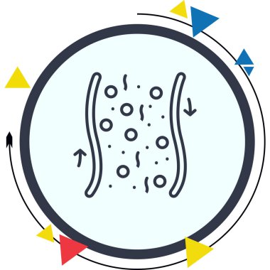 Kan Akımı Yüksek Çözünürlük Düz Tasarım Sembolü