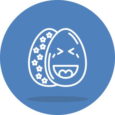 Paskalya Gülen Yumurta Tarzı Temiz Ürün Tasarımı Nesnesi