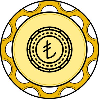 Kıbrıs Rum Sikkesi Modern Dijital Sanat Nesnesi