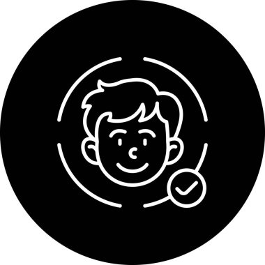 çocuk avatar resmi, uygulama için ai model simgesi