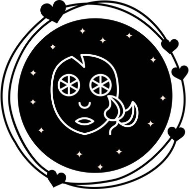 Sayfa Maskesi Web simgesi vektör çizimi