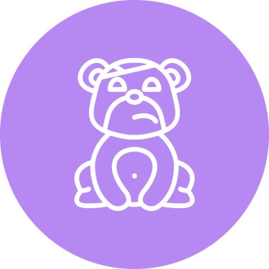 Ayı Başı Bandajı Biçimli Damgalama Vektörü Özelliği