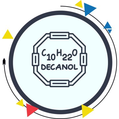 Decanol Yüksek Kaliteli Özel Vektör Tasarımı