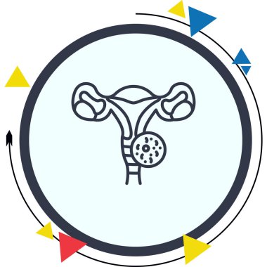 Vajinal Enfeksiyon Modern Dengeli Markalaşma Vektörü Sembolü