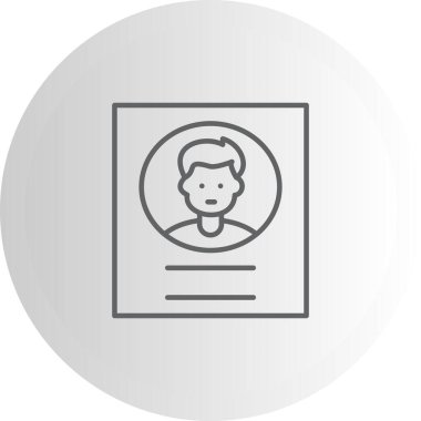 Profil Belgesi Profesyonel Temiz Düz Grafik Özelliği