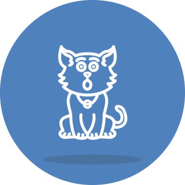 Şaşırmış Kedi Rafine Modern Sanat Mizanpajı