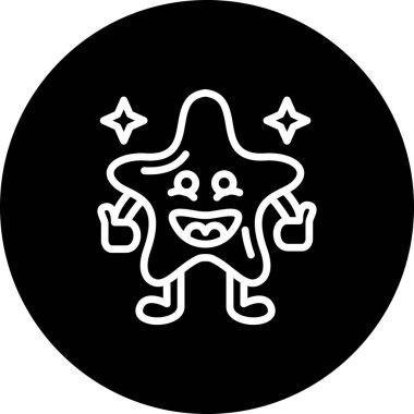 Sportif Yıldız Dinamik Yaratıcı Dijital Grafik Şekli