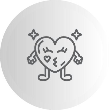 Kalp Öpücüğü Dinamik Yaratıcı Dijital Grafik ŞekliName