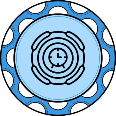 saat web simgesi vektör illüstrasyonu