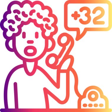 Belçika 'nın uluslararası arama kodu simgesi