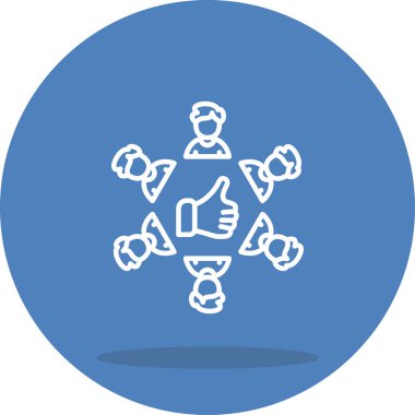 Basit geribildirim simgesi vektör çizimi