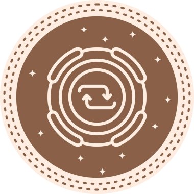 Web simgesi vektör illüstrasyonunu tekrarla