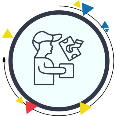 servis ağ ikonu vektör illüstrasyonuName