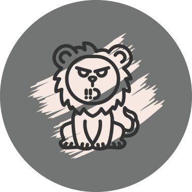 Aslan Basınç Minimum Düz Yaratıcı Grafik Tasarımı