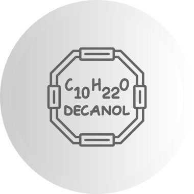 Decanol Dinamik Modern Yaratıcı Vektör Varlığı