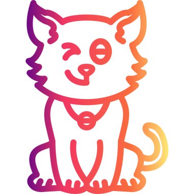 Kedi Göz Kırptı Zarif Modern Sanat Düzenlemesi