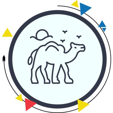 Deve Simgesi Vektör tasarımı