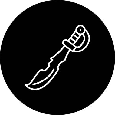 Kılıç Yaratıcı Minimum Vektör Sanatı