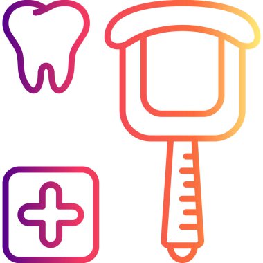 Diş Kazıyıcı Zarif Çağdaş Dijital Grafik Özelliği