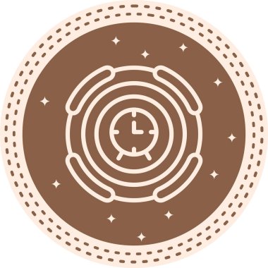 saat web simgesi vektör illüstrasyonu