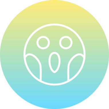 emoji simgesi, web kullanımı için basit tasarım vektör çizimi