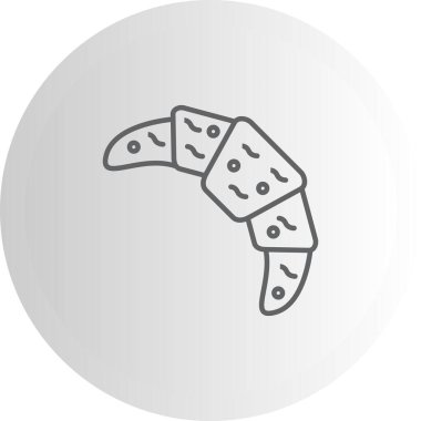 vector illustration of Croissant food icon