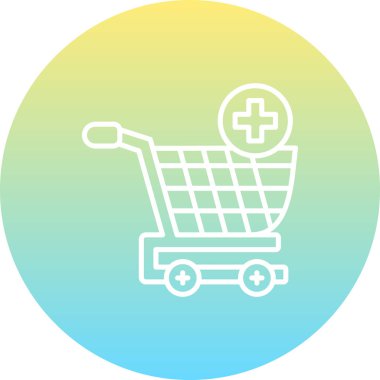 Cart web simgesi vektör illüstrasyonuna ekle