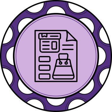 Ürün Tanımı Simgesi, Basit İllüstrasyon