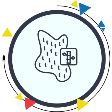 Bambu Kumaş Çizgisi Düz Simgesi