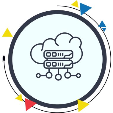 Bulut Sunucusu Dinamik Yaratıcı Dijital Grafik ŞekliName
