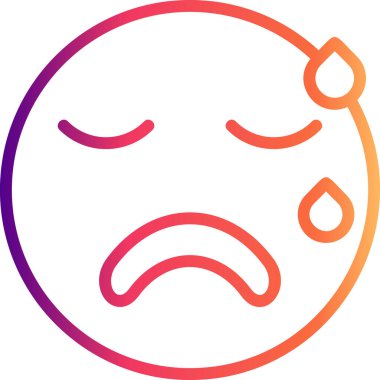 Çizgi film karalama simgesi web işareti, beyaz arkaplanda izole edilmiş emoji simgesi