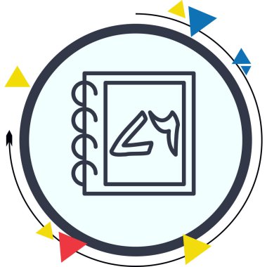 Yetmiş Web simgesi vektör illüstrasyonu