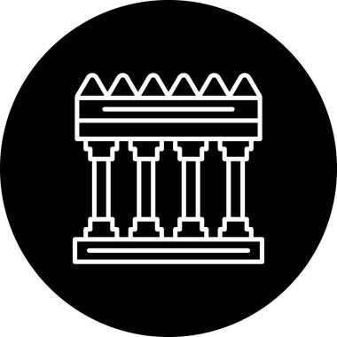 Akropolis Yüksek Çözünürlüklü Minimum Vektör Tasarımı