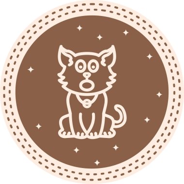 Şaşırmış Kedi Kalın Eşsiz Web Grafik Çizimi