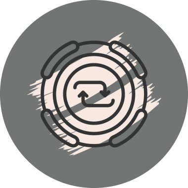 Web simgesi vektör illüstrasyonunu tekrarla