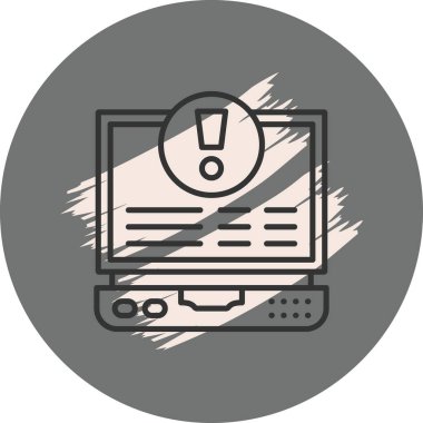 Bilgi tabanı simgesi, basit illüstrasyon