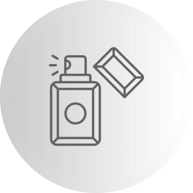 Parfüm şişesi. Web simgesi basit illüstrasyon