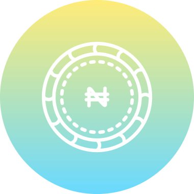 Naira madeni para simgesi, para birimi sembolü